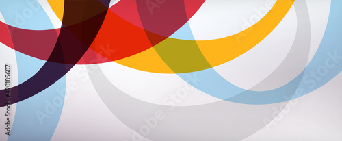 Ring geometric shapes, o letter repetition wallpaper. Abstract background for business or technology presentations, internet posters or web brochure covers