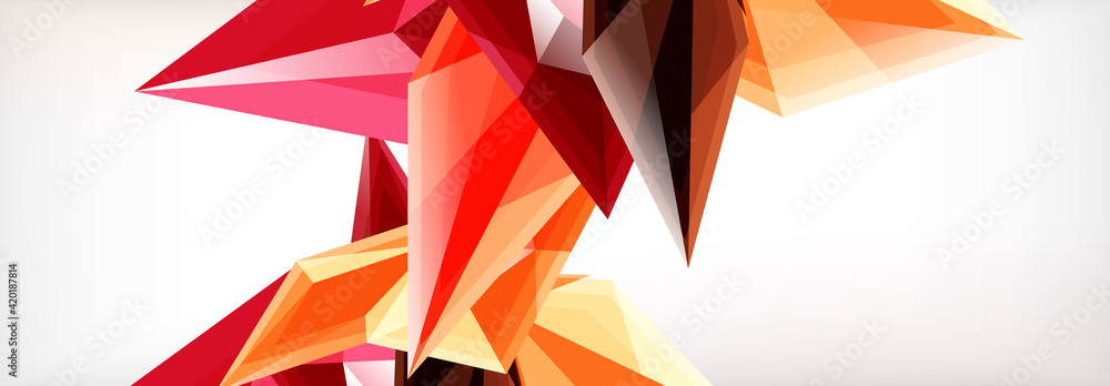 Vector 3d triangles and pyramids abstract background for business or technology presentations, internet posters or web brochure covers Vector 3d triangles and pyramids abstract background for business or technology presentations, internet posters or web brochure covers