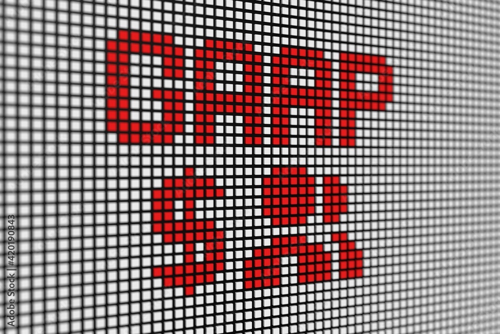 GAAP text scoreboard blurred background 3d illustration GAAP text scoreboard blurred background 3d illustration