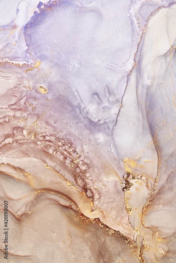 Obraz premium Alcohol ink art.Mixing liquid paints. Modern, abstract colorful background, wallpaper. Marble texture.Translucent colors