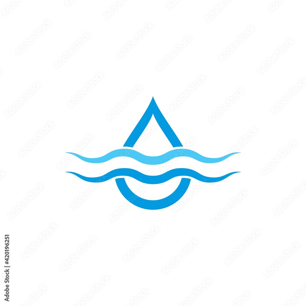 Obraz premium Water Drop Logo template vector icon illustration
