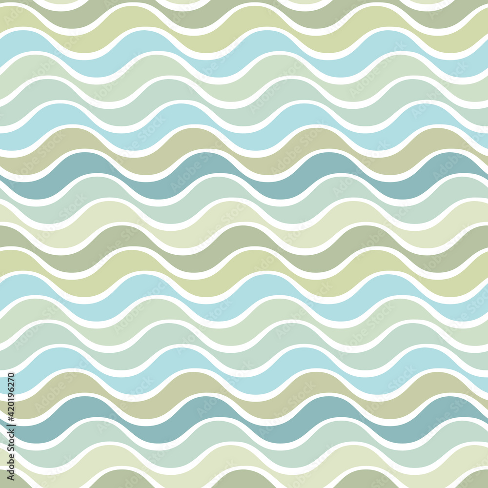 Seamless pattern with waves. Seamless pattern with wavy motifs in retro style. Seamless pattern with waves. Seamless pattern with wavy motifs in retro style.