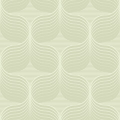 Deken met foto 3D patronen Retro golvend patroon in beige  © javieruiz