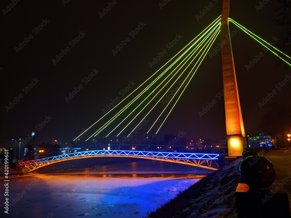 bridge at night