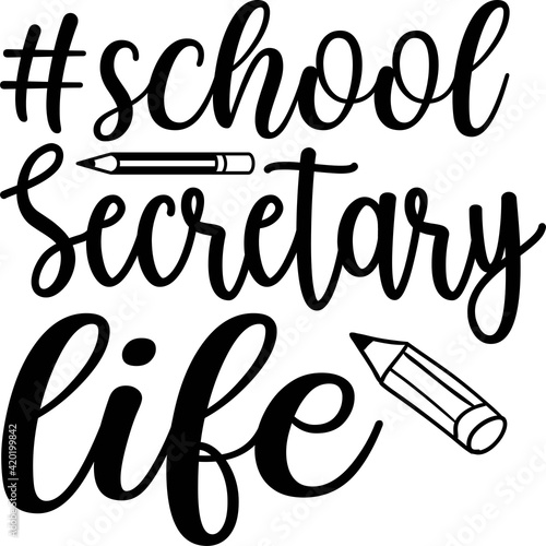 School secretary life, Vector File