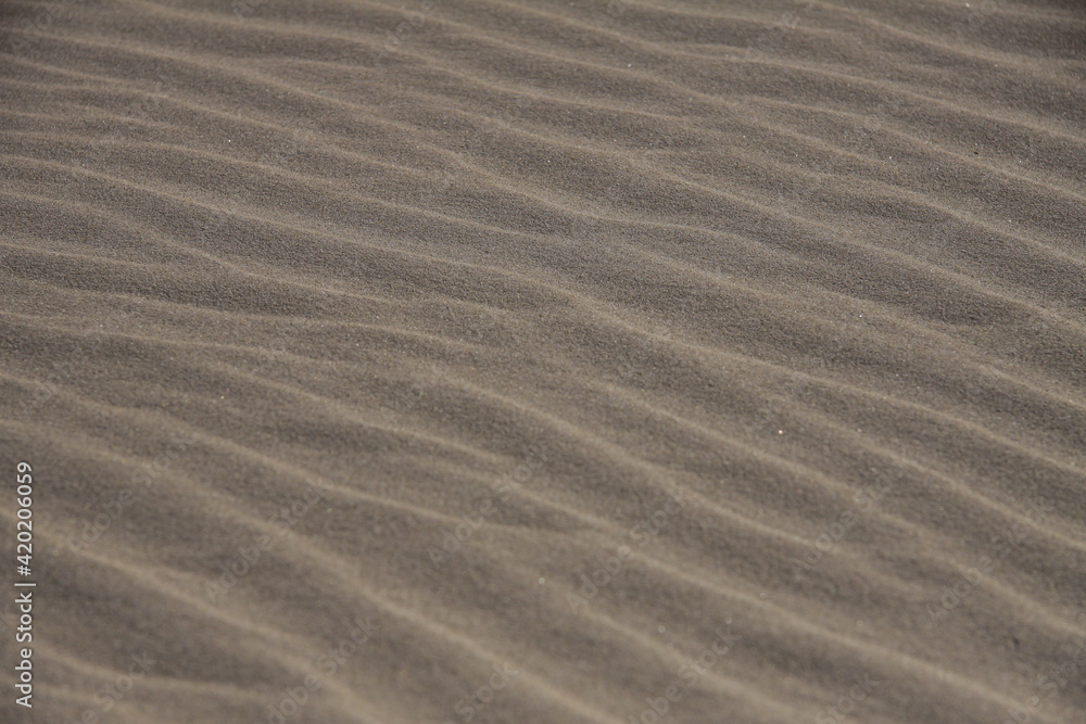 Abstract beach images with sand lines and sculptures on the Dutch beach Abstract beach images with sand lines and sculptures on the Dutch beach