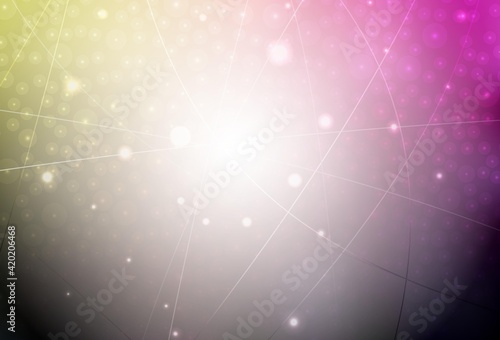 Dark Pink, Yellow vector texture with colored lines.