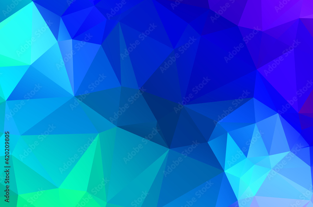 Blue vivid polygonal mosaic background, creative design templates Illustration Blue vivid polygonal mosaic background, creative design templates Illustration