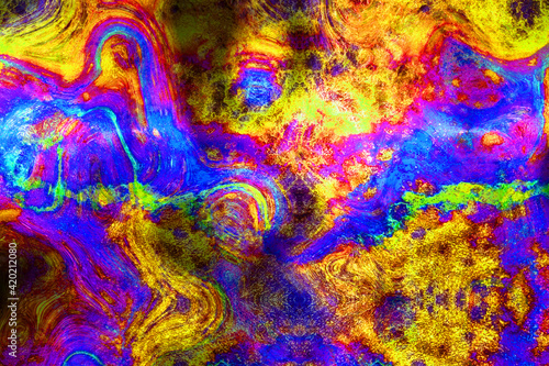 Fototapeta Naklejka Na Ścianę i Meble -  abstract fractal psychedelic shape texture