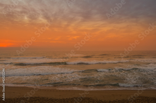 Beautiful colorful sunrise in Ballito north coast Durban South Africa