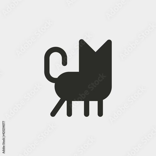 Cat icon isolated on background. Pussy symbol modern, simple, vector, icon for website design, mobile app, ui. Vector Illustration