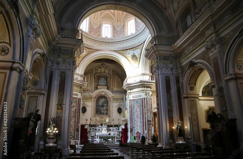 Napoli - Interno della Chiesa di Santa Caterina a Chiaia