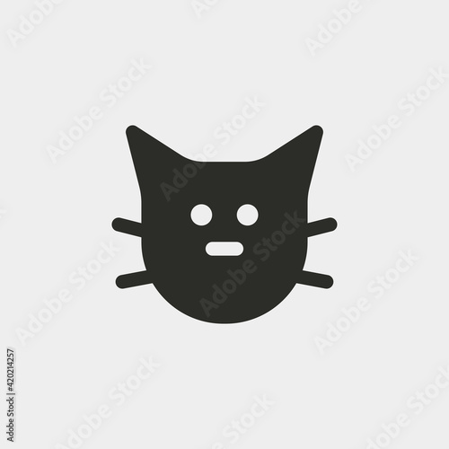Cat icon isolated on background. Pussy symbol modern, simple, vector, icon for website design, mobile app, ui. Vector Illustration
