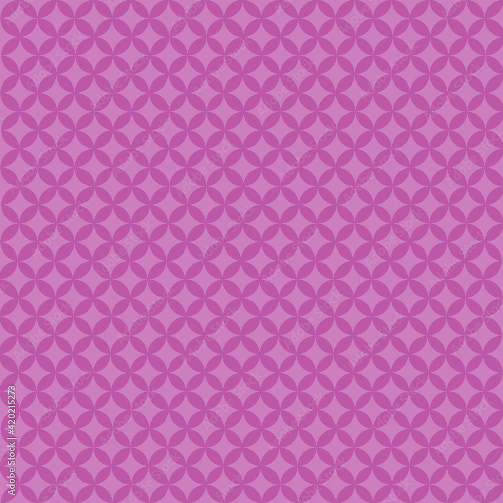 Abstract seamless pattern, geometric background made from circles, repeating elements, purple wallpaper Abstract seamless pattern, geometric background made from circles, repeating elements, purple wallpaper