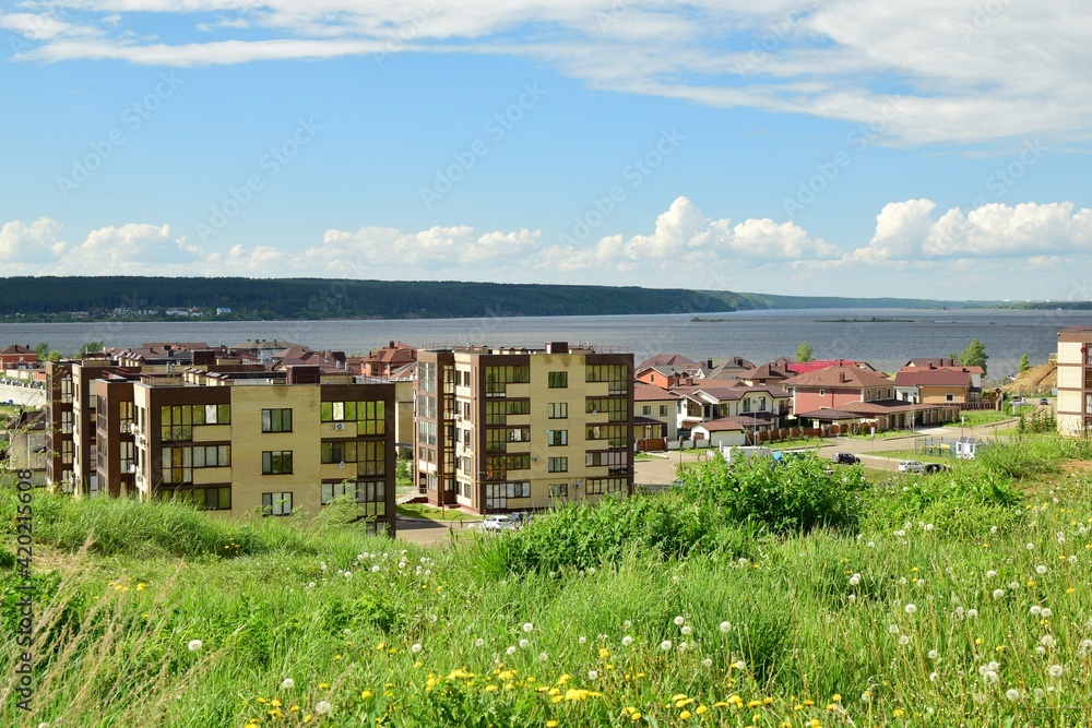 Village on the river. Naberezhnye Chelny. Russia. Village on the river. Naberezhnye Chelny. Russia.