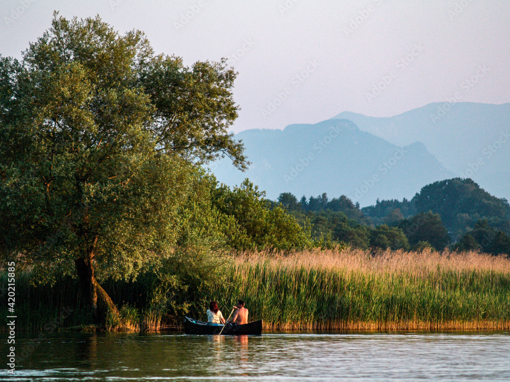 fishing in the lake