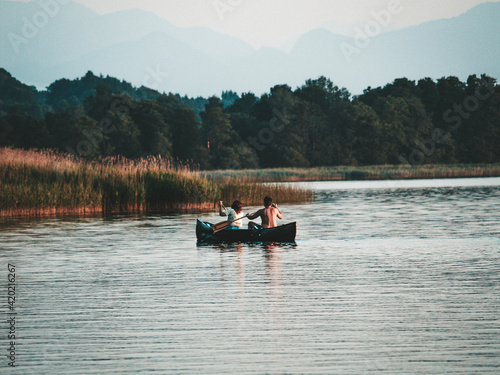 fishing in the lake