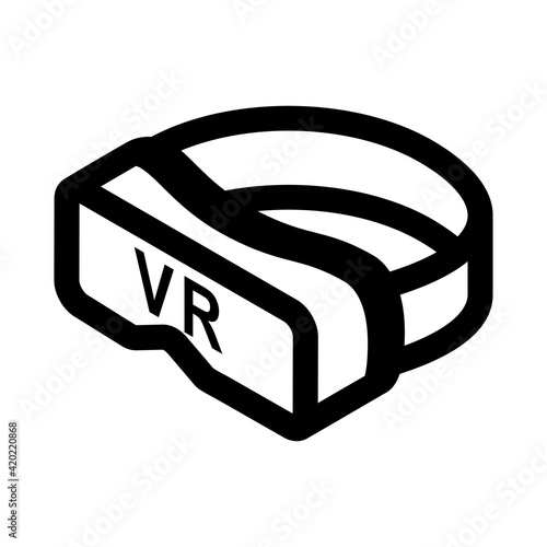 VR Headset vector icon VRゴーグルのアイコン