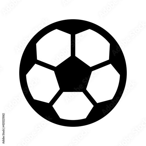 Football, soccer ball vector icon サッカーボールのアイコン