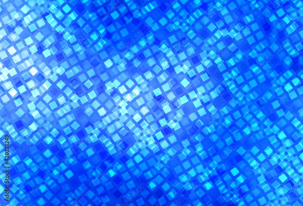 Light BLUE vector texture in rectangular style. Light BLUE vector texture in rectangular style.