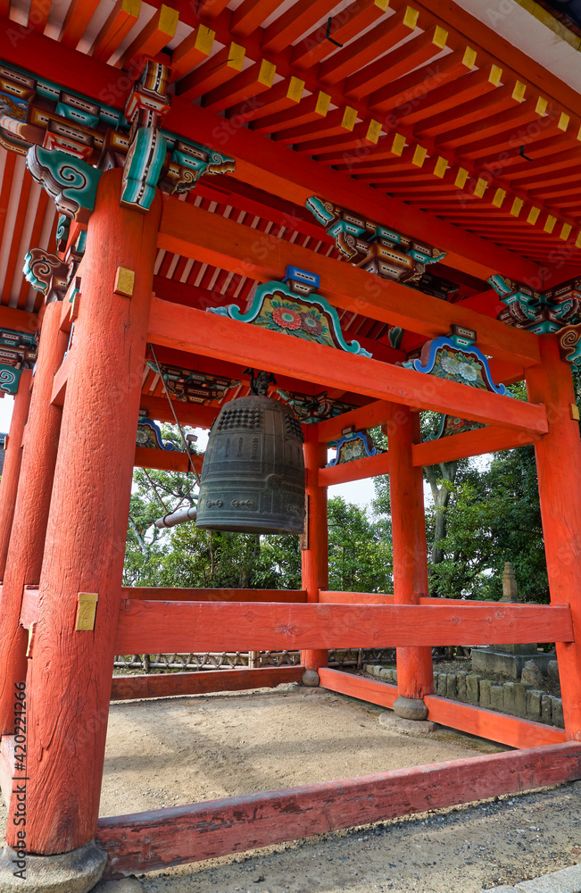 Kiyomizu-dera temple bell tower. Kyoto. Japan