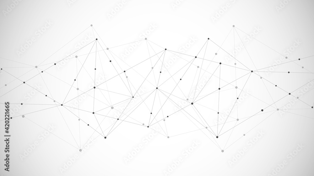 Abstract polygonal background with connecting dots and lines. Global network connection, digital technology and communication concept Abstract polygonal background with connecting dots and lines. Global network connection, digital technology and communication concept