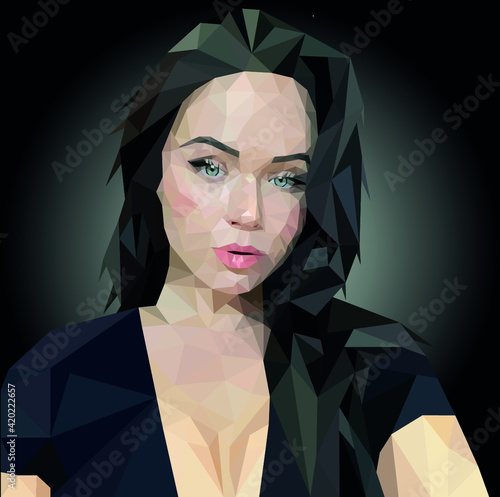 Portrait lowpoly