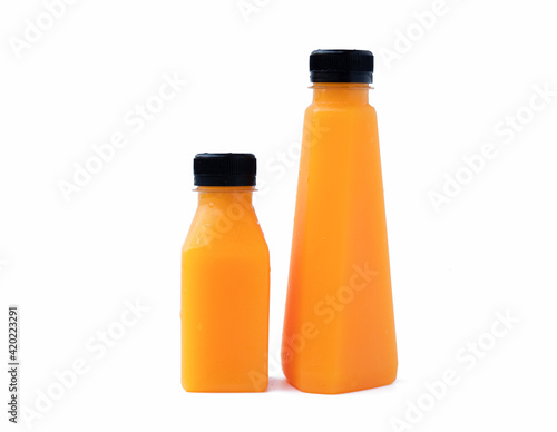 Two bottles of orange juice...