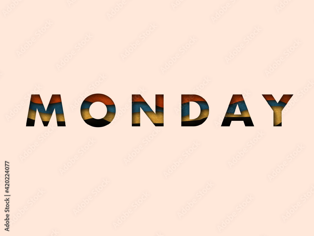 Monday_Days of the Week_beautiful lettering