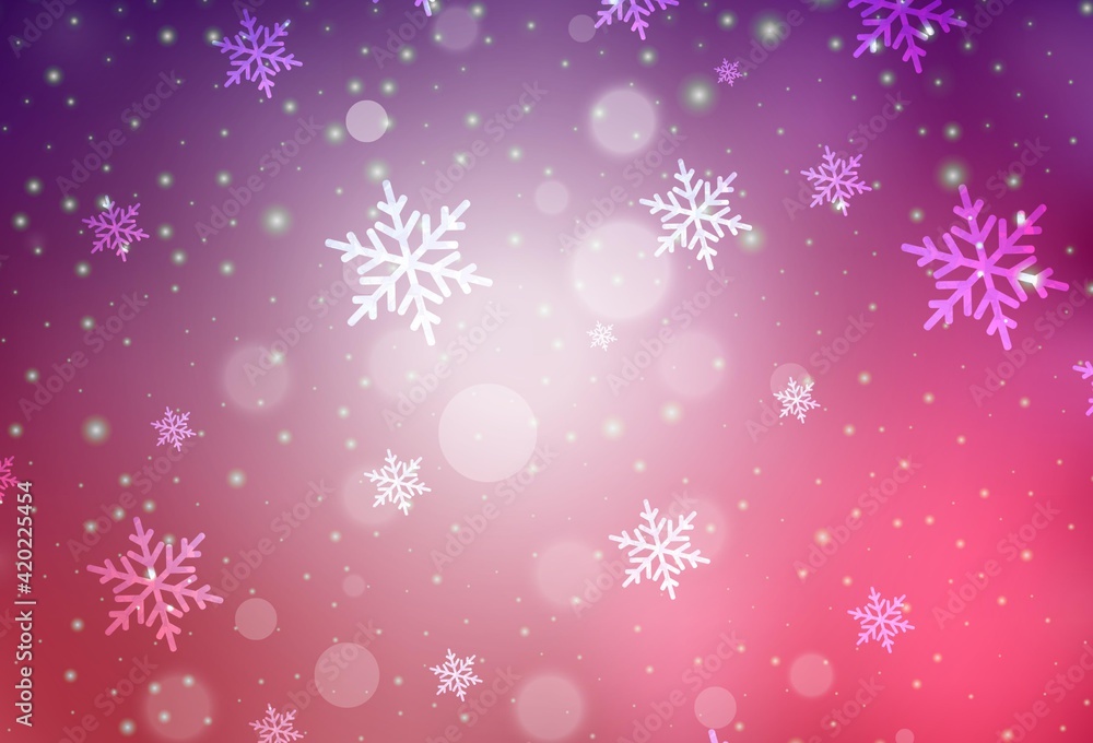 Dark Purple, Pink vector layout in New Year style.