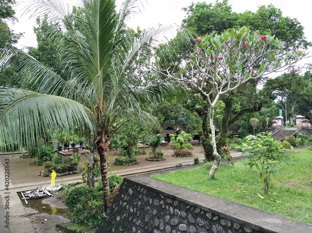 Fototapeta premium tourism destinations in the village of lingsar