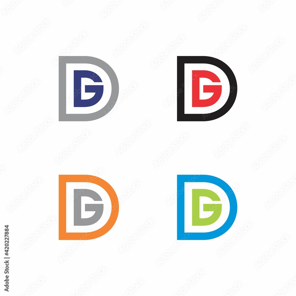 Abstract Letters DG org GD Logo Vector 002 Abstract Letters DG org GD Logo Vector 002