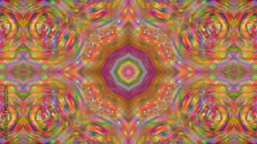 Abstract textured multicolored kaleidoscope background.