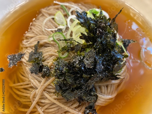 냉모일 누들 근접 촬영