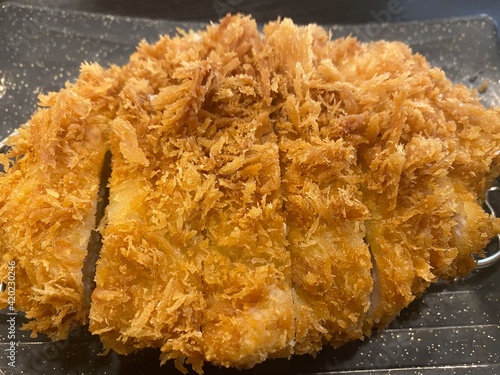 바삭한 돈까스 근접 촬영