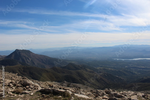 view from the top of the mountain