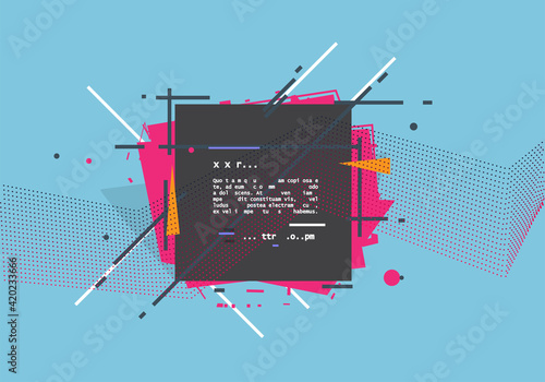 Vector, abstract geometric background