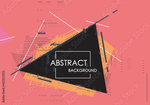 Vector, abstract geometric background