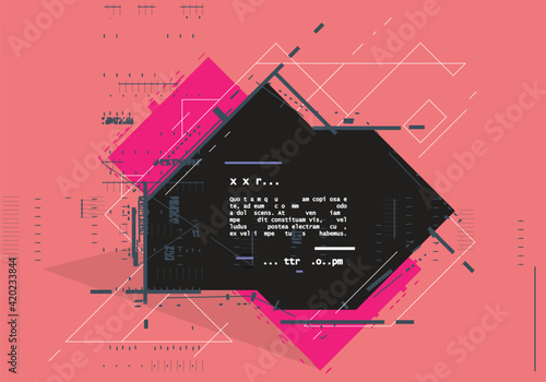 Vector, abstract geometric background