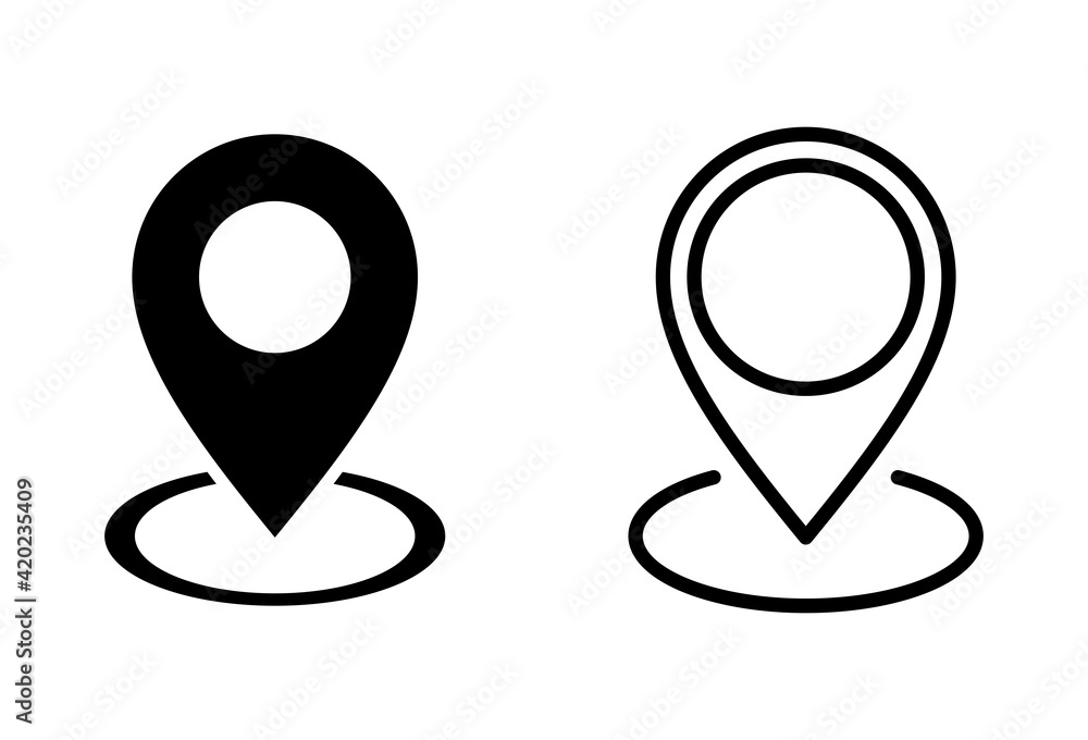 Pin icon set. Location icon vector. destination icon. map pin Pin icon set. Location icon vector. destination icon. map pin