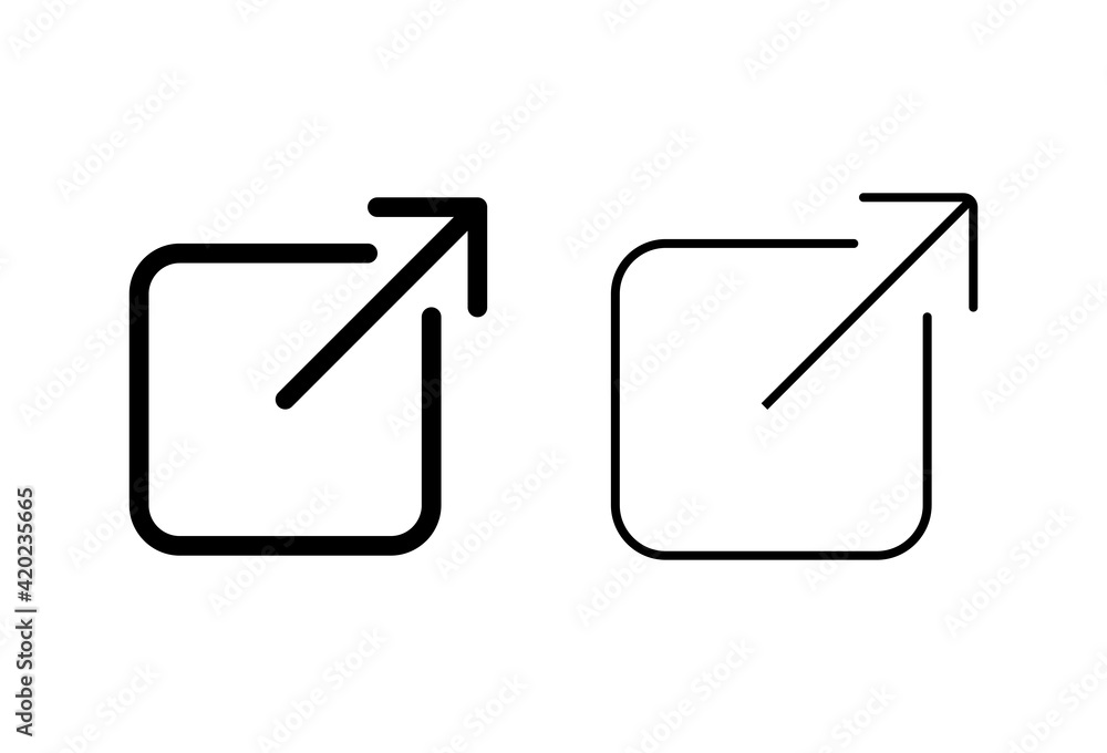 External link icon set. link icon vector. hyperlink symbol External link icon set. link icon vector. hyperlink symbol