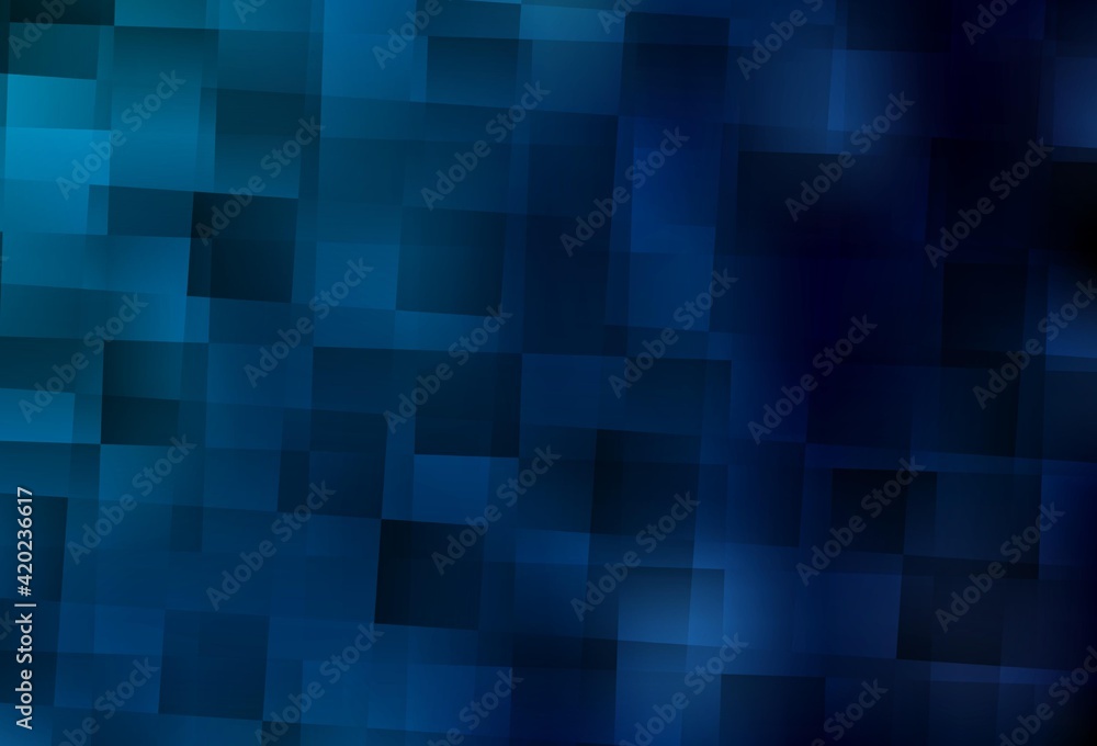 Dark BLUE vector texture in rectangular style. Dark BLUE vector texture in rectangular style.