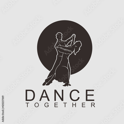 Dance Together Logo Design Vector