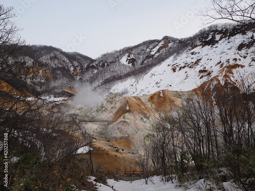 登別温泉の地獄谷