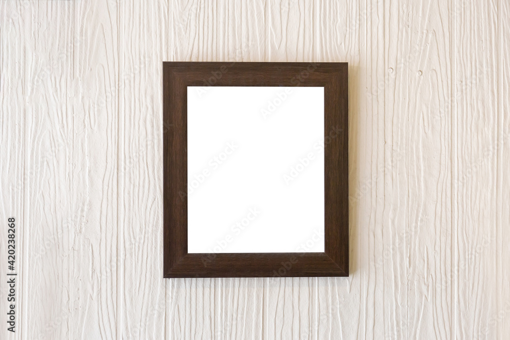 Blank photo frames on the wall for your design Blank photo frames on the wall for your design