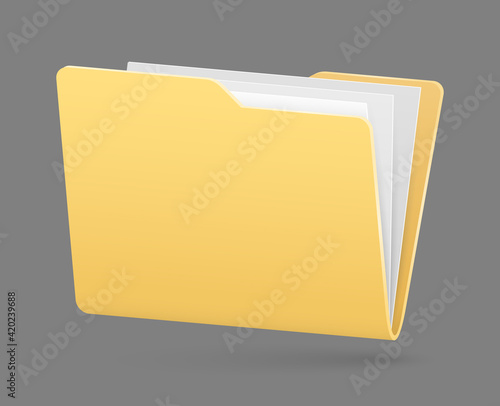 vector full folder of documents