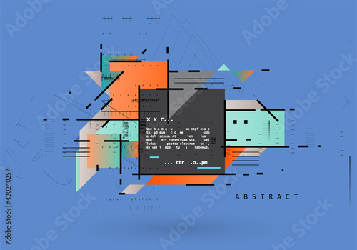 Vector, abstract geometric background