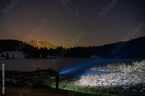 Sternenhimmel über Geroldsee photo