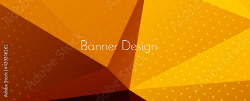 Abstract elegant geometric decorative design banner background photo