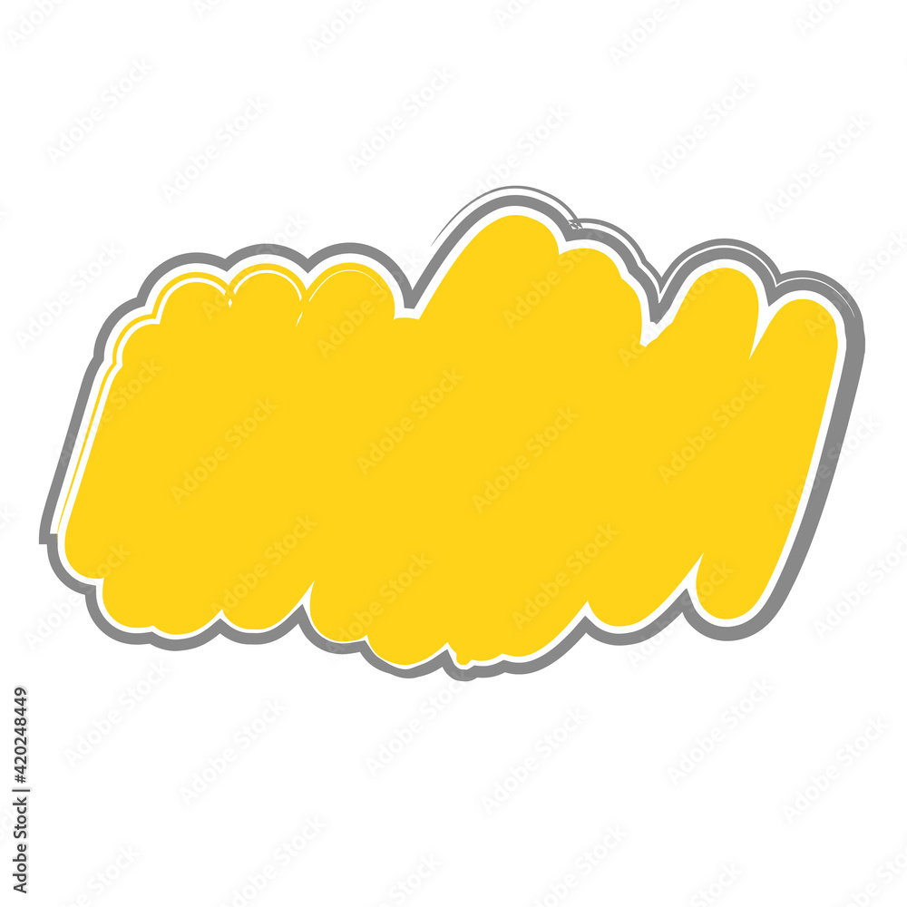 Trendy painted yellow with grey trendy texture